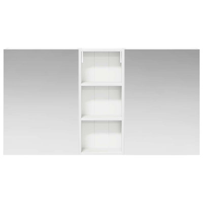 Mirrored Bathroom Cabinets with Mirror and 6