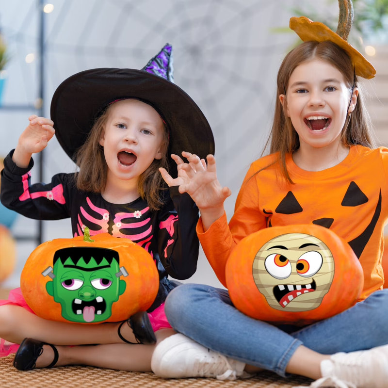 30 Pcs Halloween Make a Face Stickers