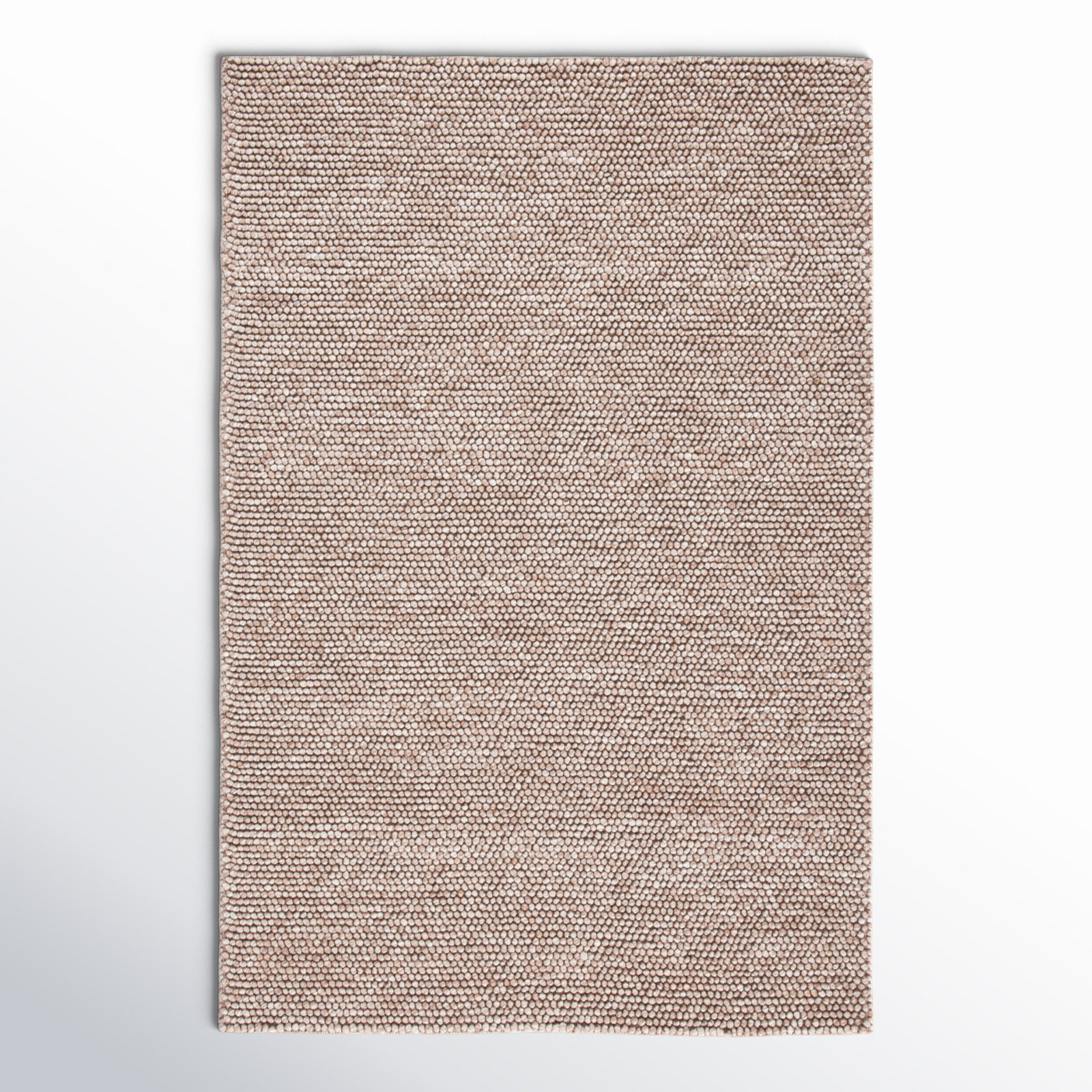Elle Handmade Brown Rug, Rectangle 2' x 3'