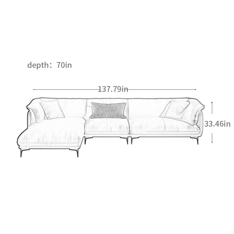 American minimalist sofa