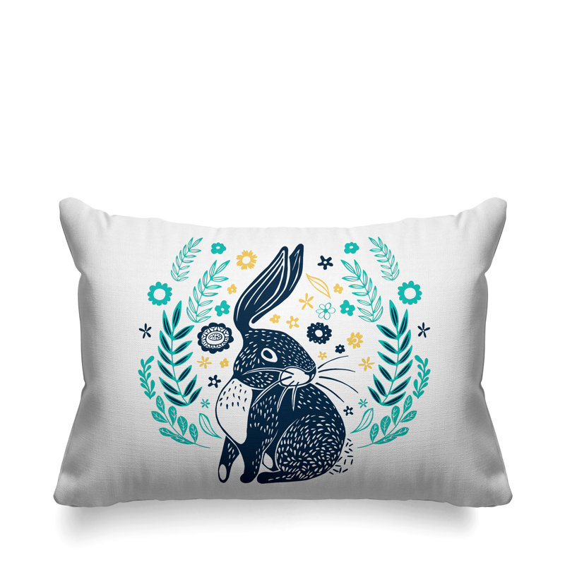 Coussin décoratif Baxter, Sarcelle / bleu marine