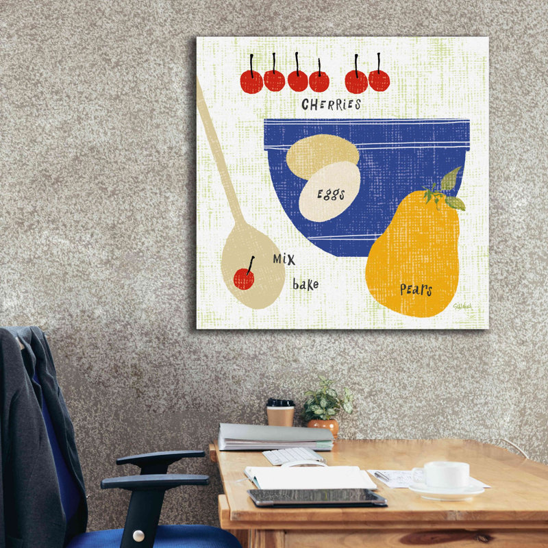 «Bake It I» par Sue Schlabach, estampe numérique sur toile, L 37 po x H 37 po