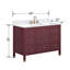 Ensemble de meuble-lavabo simple 48 po Alana-117807246-117807244