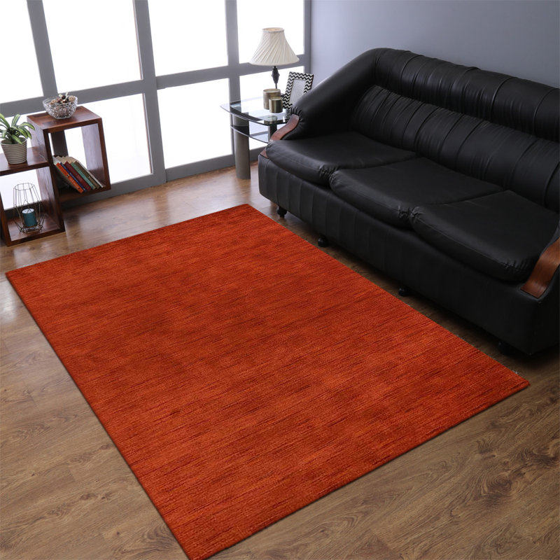 Tapis écologiques en laine nouée à la main de la collection Manns, Rectangle 4 pi 6 po x 6 pi 6 po