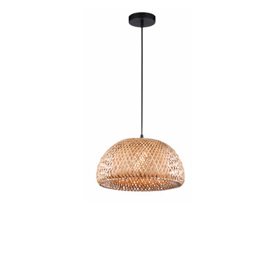 Scarlet 1 - Light Light Brown Dome Pendant
