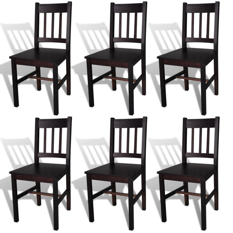 44.5cm H Side Chair, Dark brown, 4