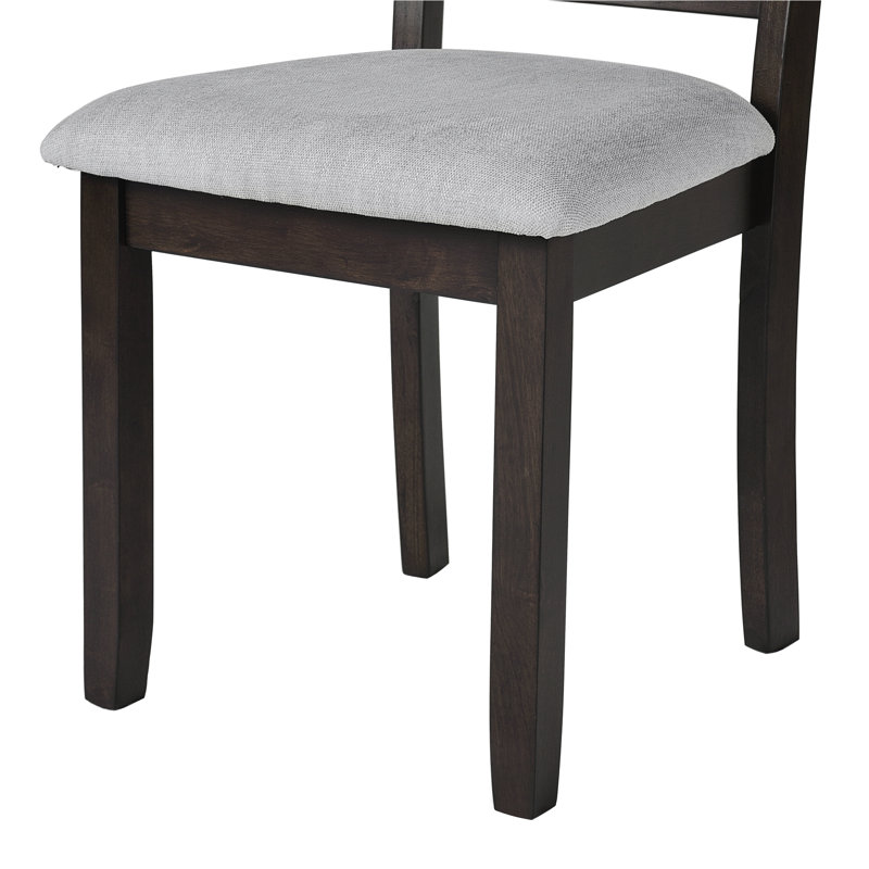 Ensemble de salle à manger extensible, Table, 2 chaises, Noir / espresso