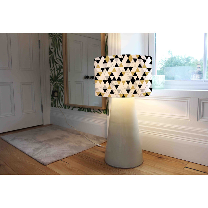 Cotton Drum Lamp Shade ( Uno ), 25cm H x 40cm W x 40cm D