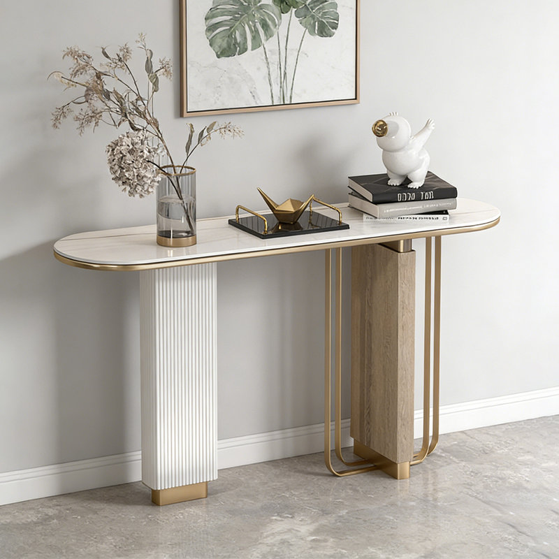 Console moderne et créative multifonctionnelle, 33.46" H x 39.37" W x 13.78" D