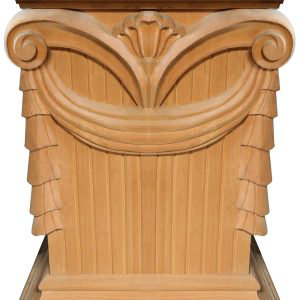 Erkmar Greek Column Glass Top Round Table