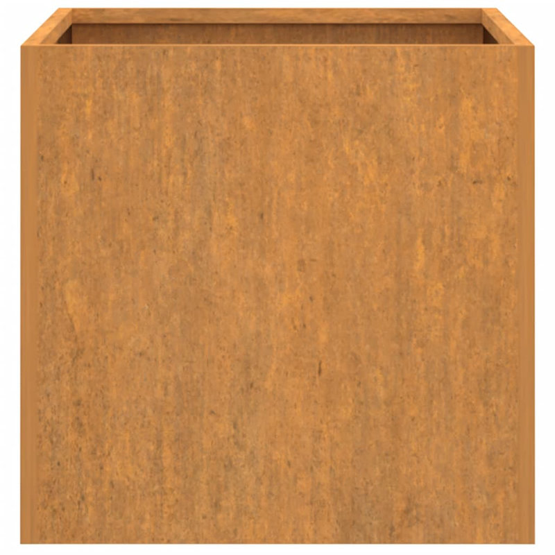 Planter Steel, 46cm H x 49cm W x 47cm D, 1, Rusty