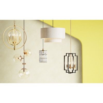 Cruce 3-Light Drum Chandelier