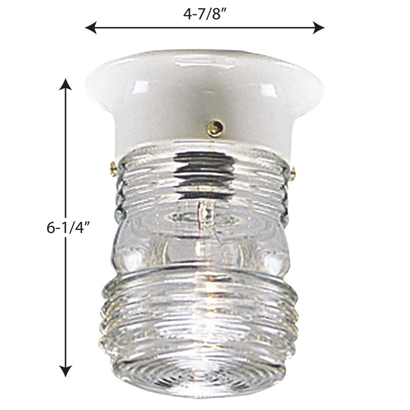 Plafonnier encastré d'extérieur 1 lumière Mahomet, Blanc