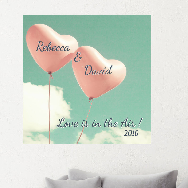 Adhésif décoratif "Love is in the air", H 20 po x l 20 po, Oui