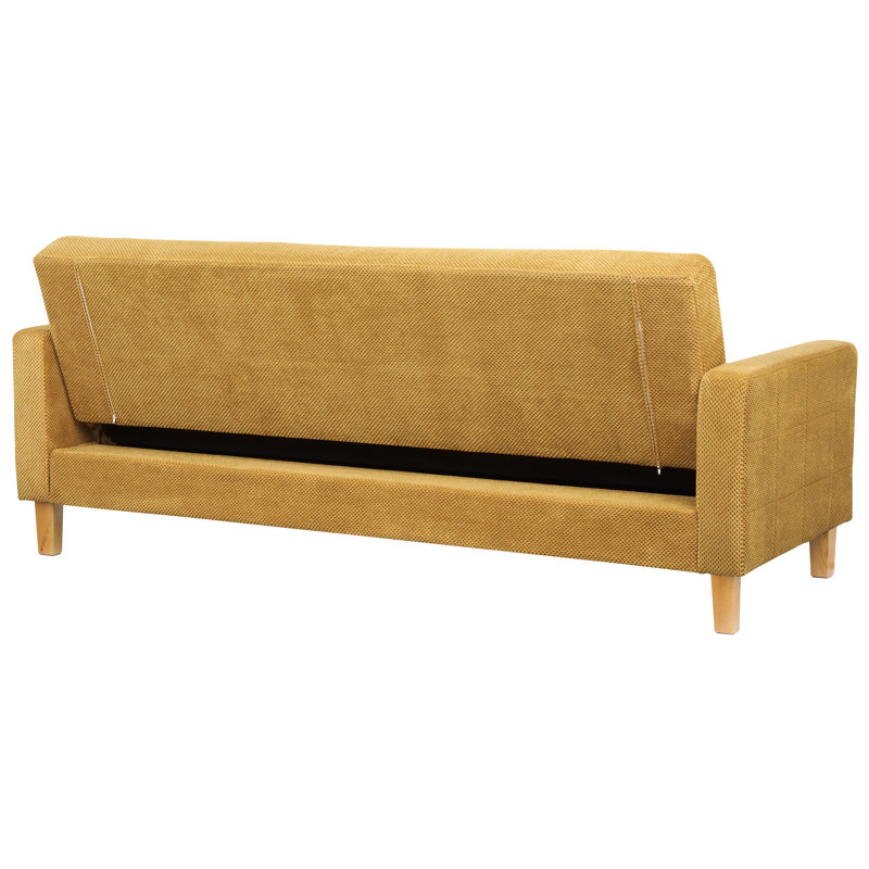 Savante 3 Seater Sofa Bed, Mustard
