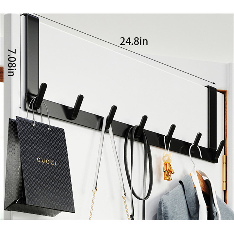 Porte-crochet en alliage d'aluminium au-dessus de la porte