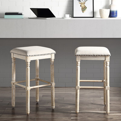 Tabouret de bar 2 places en bois