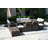 Leonard Wicker/Rattan 11 - Person Seating Group With Mixed Beige & Gray Cushions