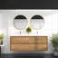 Meuble-lavabo mural double l 59,5 po x P 19,6 po x H 21,75 po Willandra-77134538