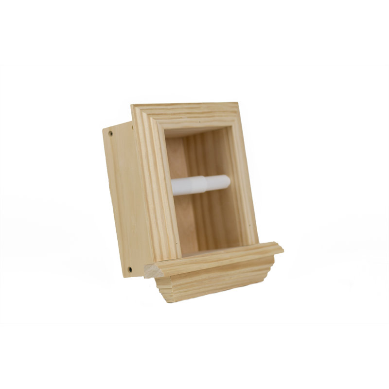 Porte-papier hygiénique encastré Tracy, Naturel