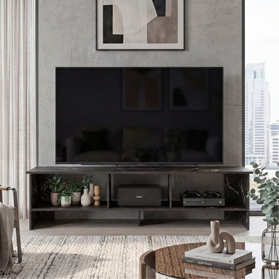 Meuble télé pour meuble télé 60 po avec tablettes de rangement ouvertes Blacksburg