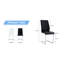 2 chaises de salle à manger en noir, siège à haut dossier et chaise en PU, convient à la pièce, à la cuisine, à la méthode d'assemblage rapide noir, sièges couverts avec pieds stables, idéal simple