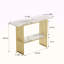 Console moderne avec cadre en métal doré, table d'entrée chic avec tablette de rangement pour le décor du salon