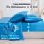 Ensemble de draps en satin 4 pièces Luxury-106800621-106800628