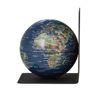 TROIKA BOOKGLOBE 5 Inch Magnetic Globe Metal Bookend