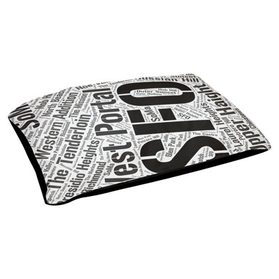 Coussin de chien « districts »