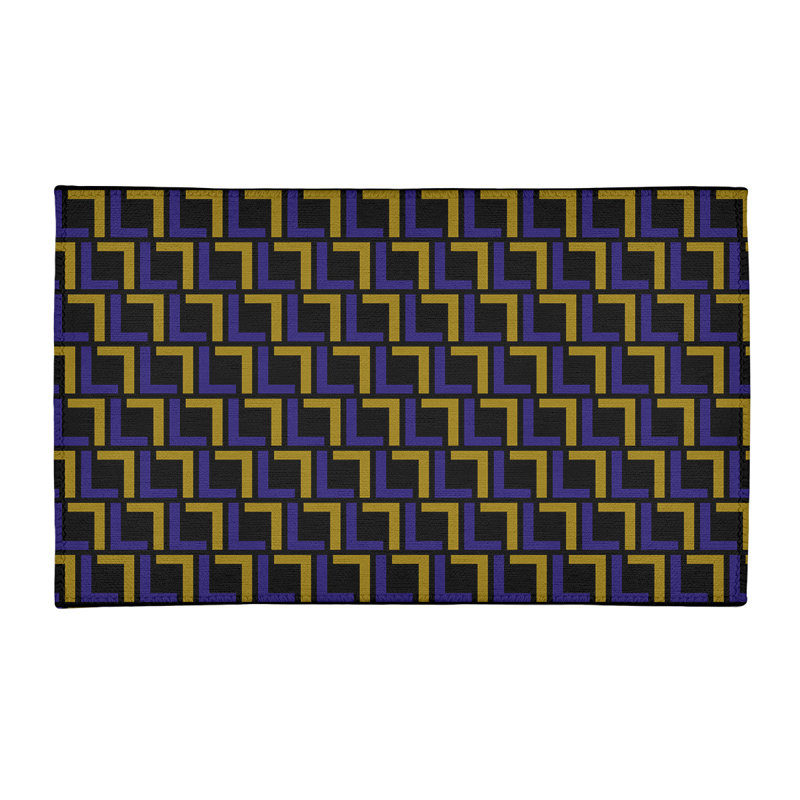 Geometric Indoor Rug, Rectangle 5' x 7'