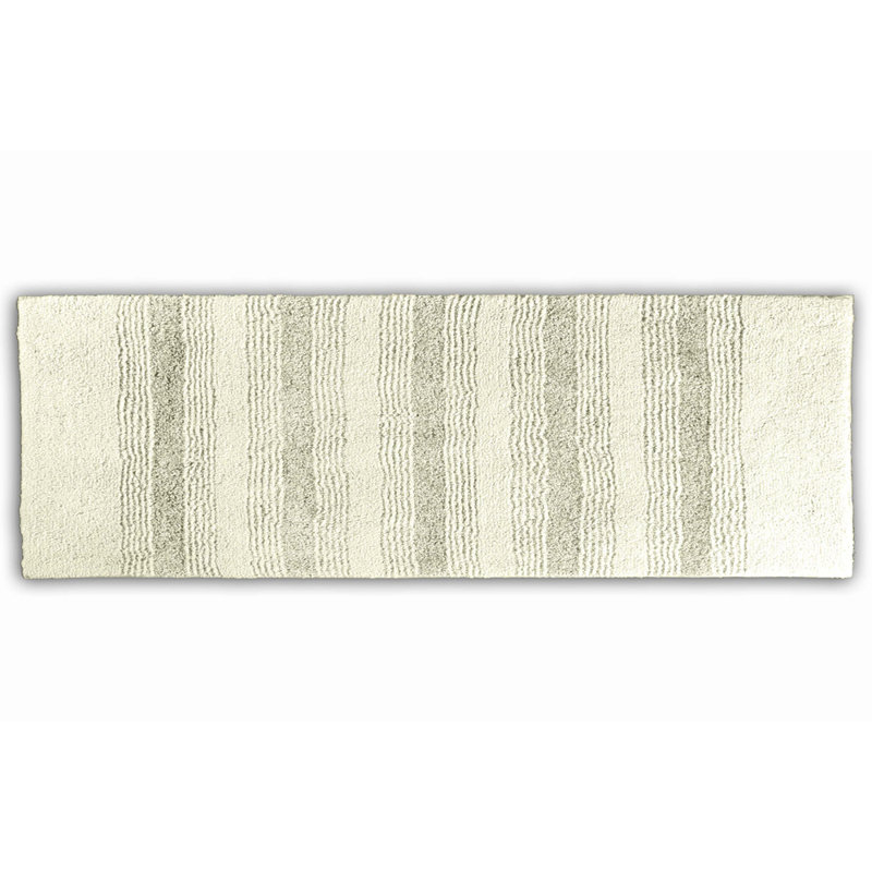 Nylon Bathroom Mat with Non-Slip Appliance Niala, Tapis de couloir 1 pi 10 po x 5 pi, Ivoire