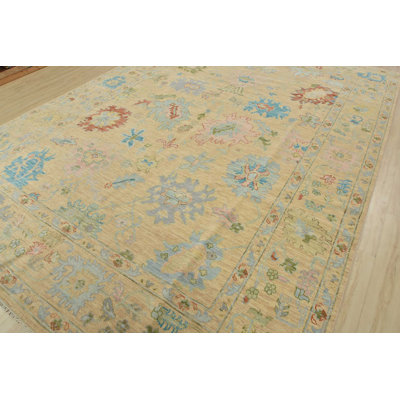Morgayne One-of-a-Kind 10'4'' X 14'2'' New Age Wool Area Rug Pink