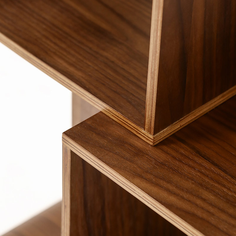 American Style Creative Irregular Bookcase, Brown