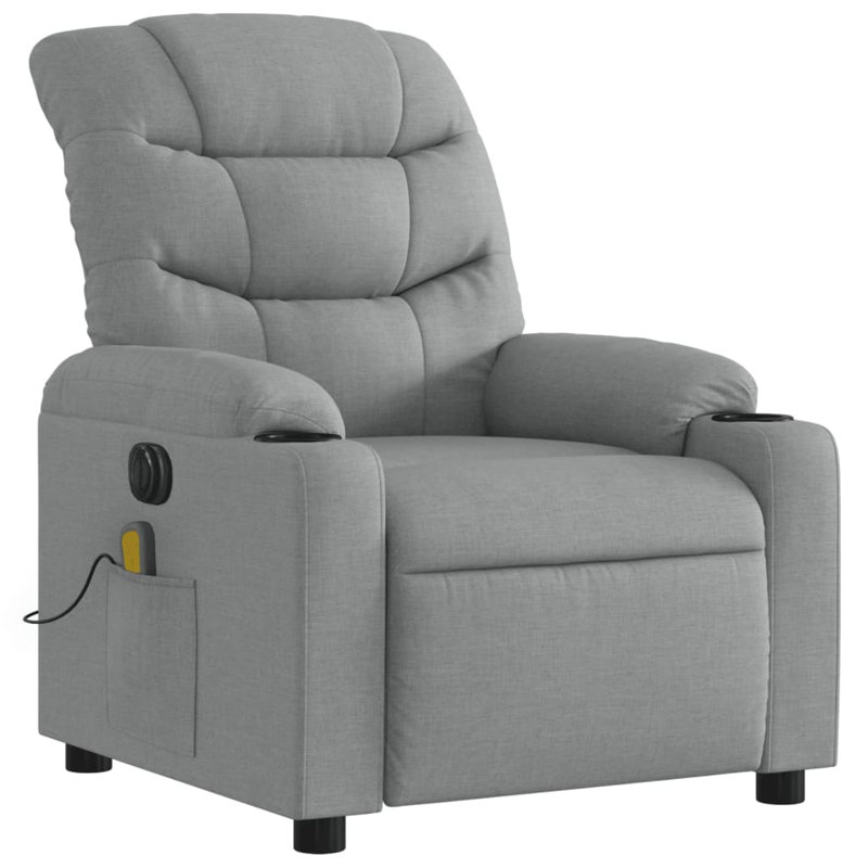 Fauteuil de massage, Polyester gris clair
