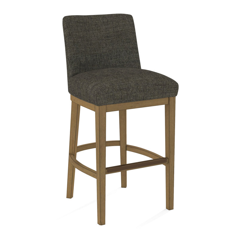 Upholstered Stool, Applause Choco Suisse, Beachwood