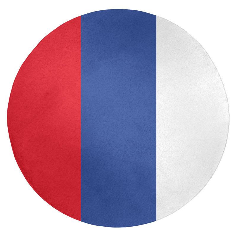 Tapis à rayures rouge/bleu/blanc Philadelphia, Rond 5 pi