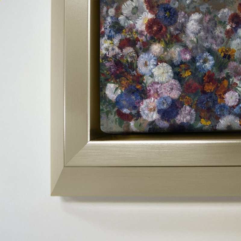 «Beautiful Flowers» par Edgar Degas - Impression sur toile, H 28 po x l 28 po, Champagne
