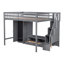 Structure de lit mezzanine avec garde-robe-782503548