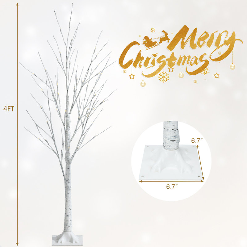Bouleau blanc illuminé The Holiday
