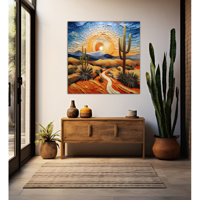 Cactus Path, 24" H x 24" W