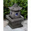 Fontaine pagode en résine avec éclairage