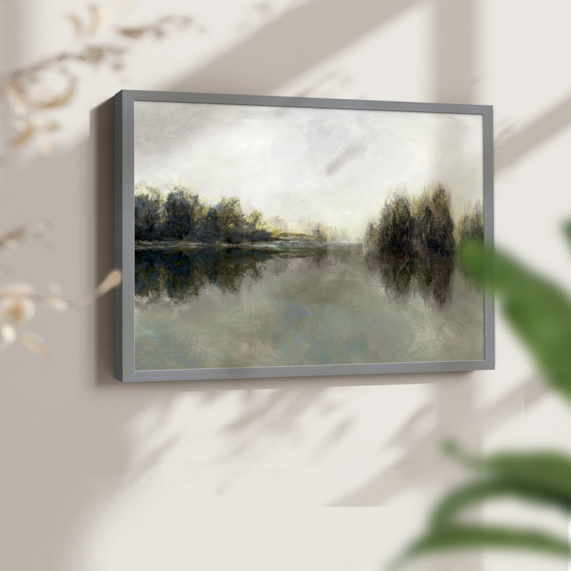 Rainy Sunset - impression encadrée - réaménageable, H 16 po x l 20 po, Gris