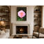 Rose rose en fleur - Portrait, art mural sur toile-129924099