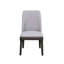 Chaise parsons en lin gris