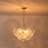 Hiiaka 3-Light Water Glass Bubble Chandelier