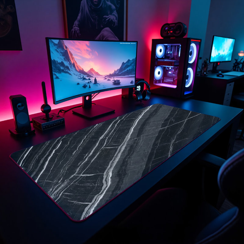 Polyester Desk Pad, 14.4x12.1