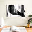 Encre noire abstraite sur toile-102346945