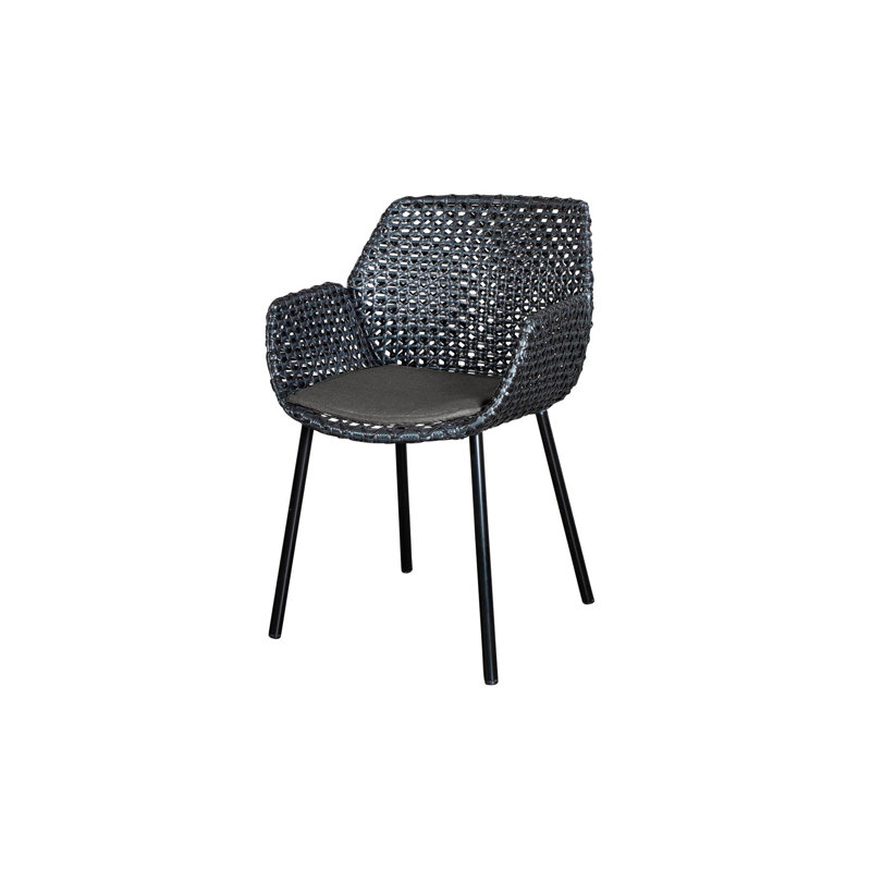 Vibe Chair, White Sunbrella®, Black