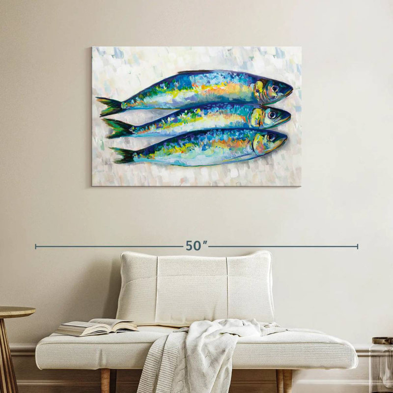Yarlin Fish Trio, 26" H x 39" W